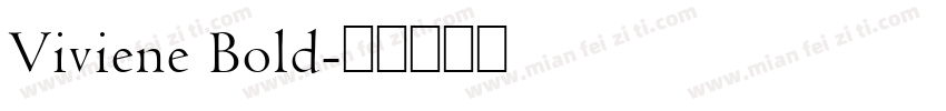 Viviene Bold字体转换